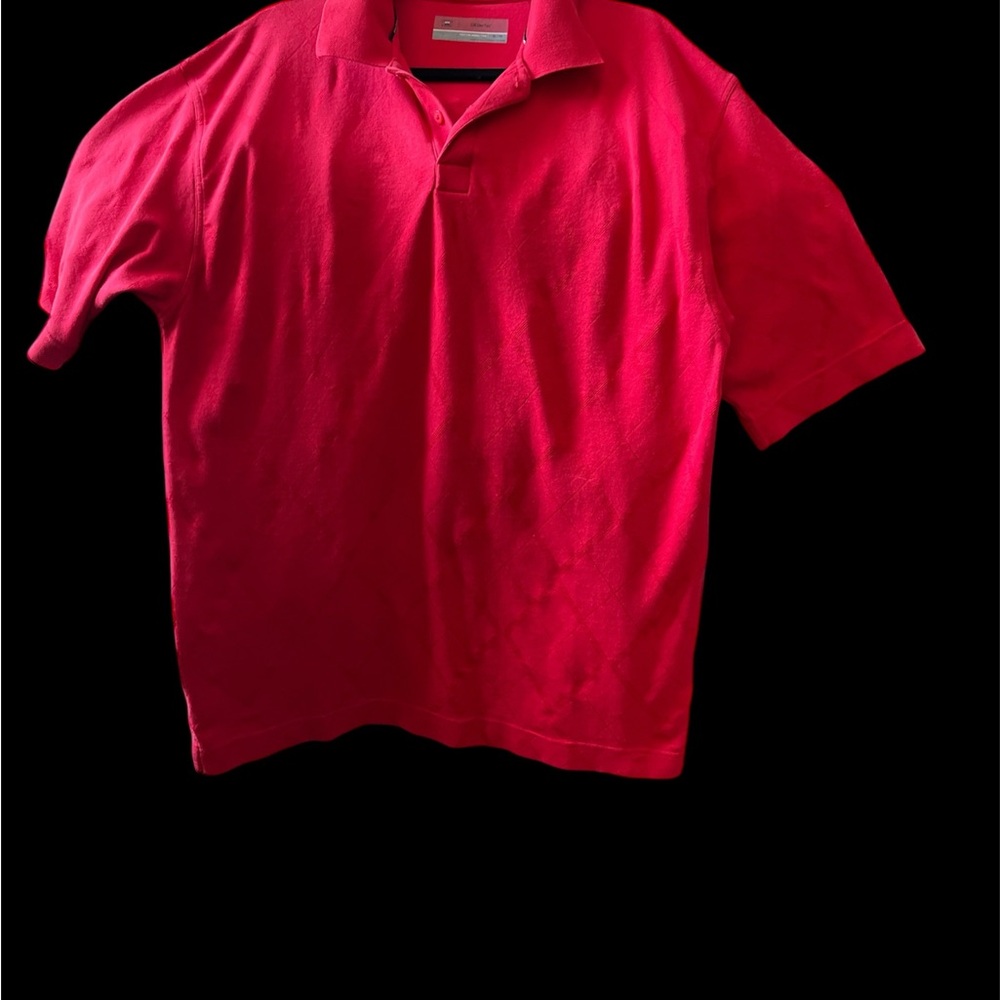 Cutter & Buck Red Polo Shirt with Short Sleeves size XL moisture protection